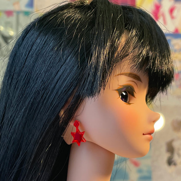 Sailor Mars Doll Earrings